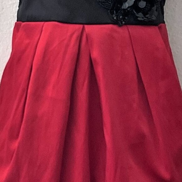 JODI KRISTOPHER RED PARTY DRESS - Picture 11 of 16